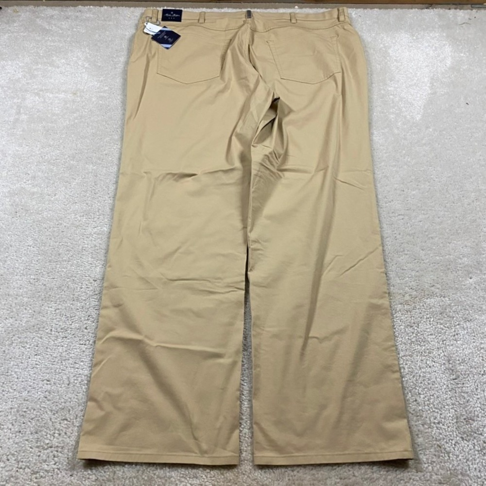 Brooks Brothers Performance Series Pants Mens 46x32 Khaki Tan Stretch Chino